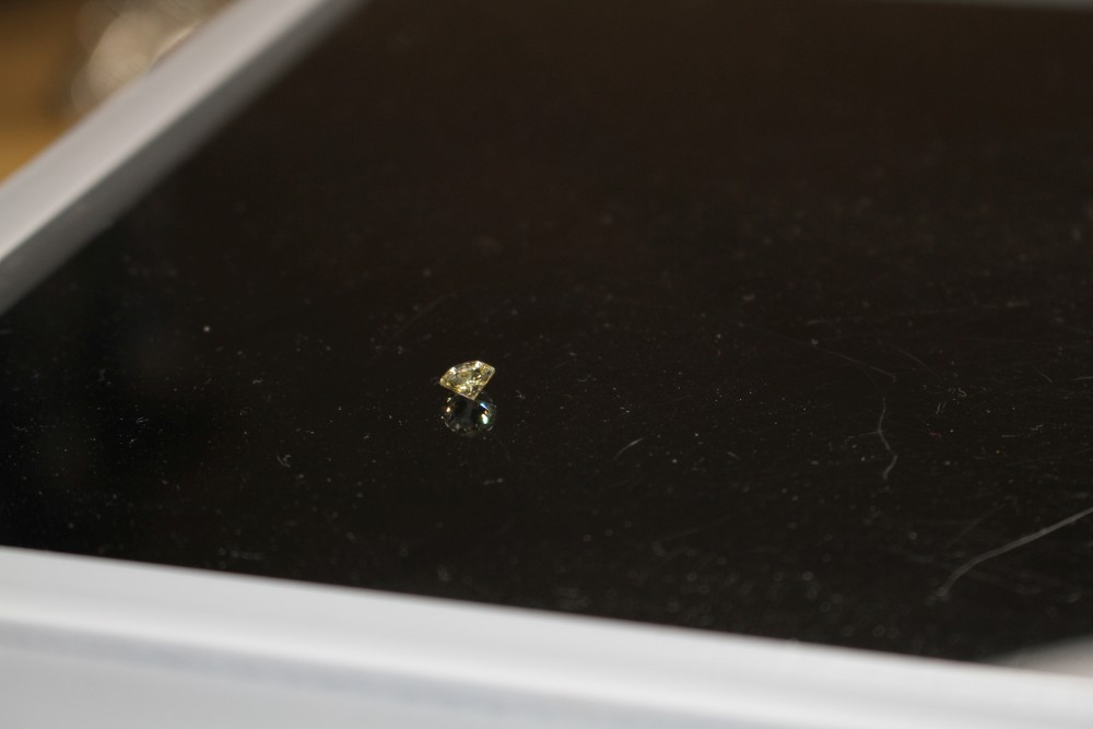 An unmounted round brilliant cut diamond, weighing 1.02ct, with an estimated colour and clarity of S/T/U? and I3.